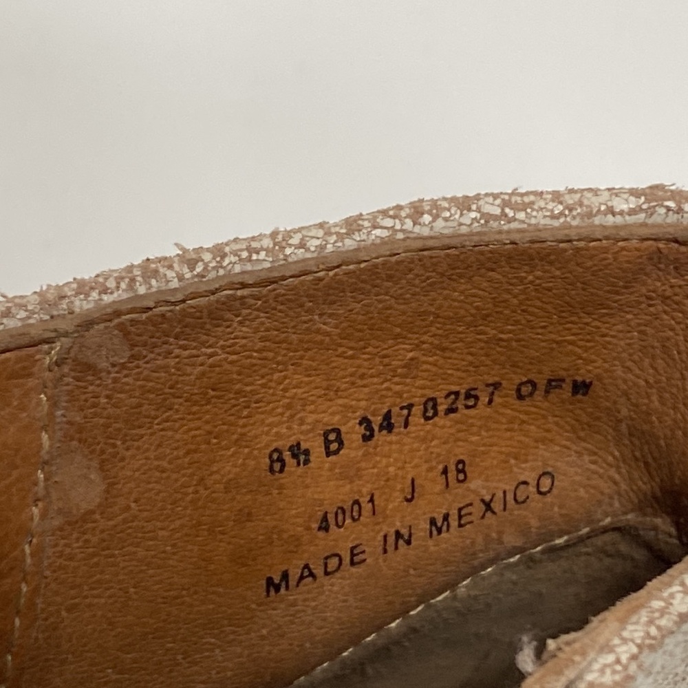 Frye Carson Piping Booties Off White Cream Distressed Color - Picture 12 of 17